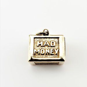 Vintage 14 Karat Yellow Gold Mad Money Charm #8043